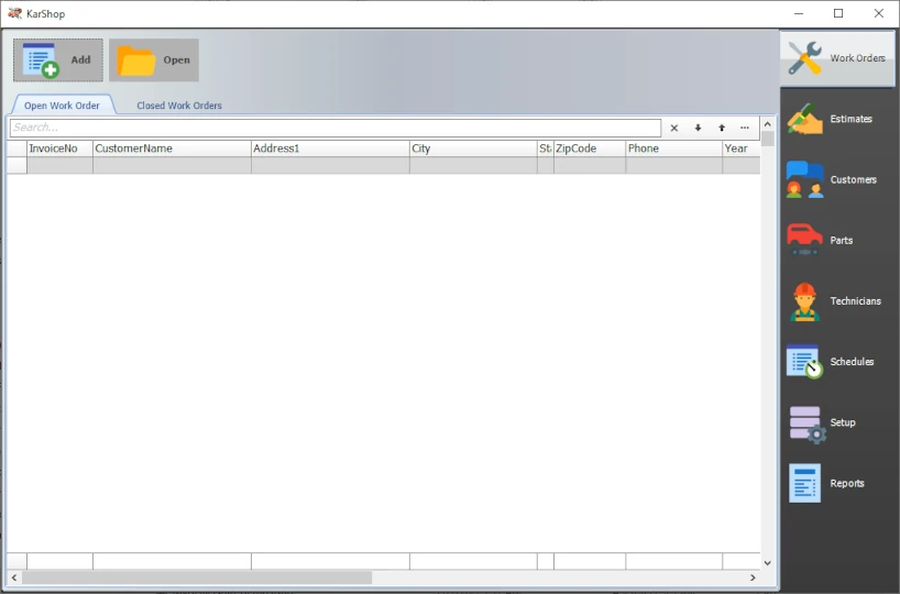 karshop garage repair software